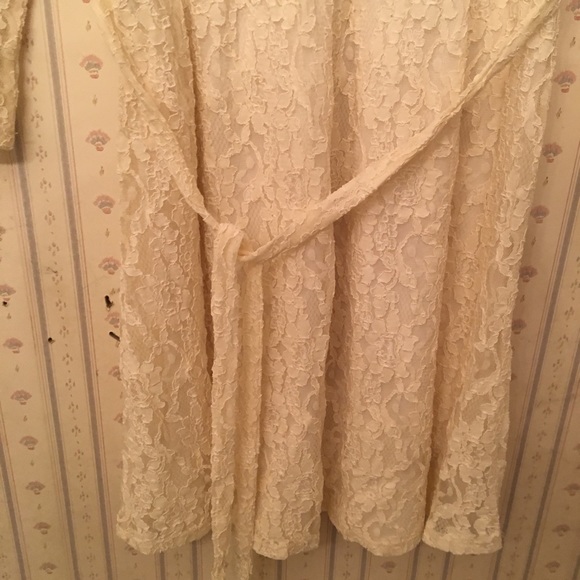 UO Pins & Needles Cream Lace Dress Cottagecore S - Picture 5 of 8